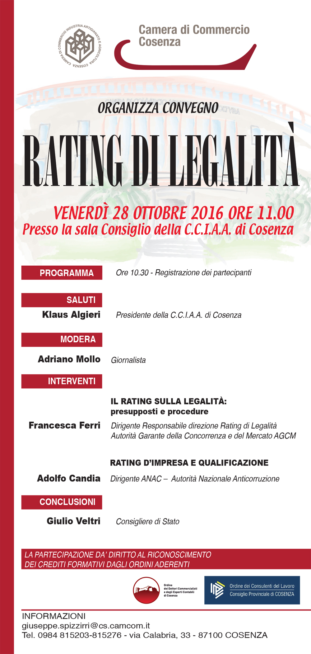 Invito - Legalità 2016