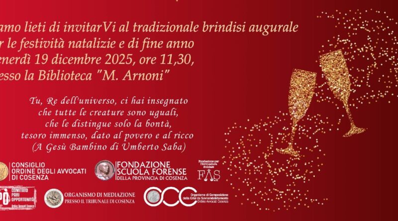 Brindisi Augurale per le Festività 2025