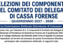Manifesto contenente le Liste Elettorali ammesse alle elezioni dei delegati presso la Cassa Forense per il quadriennio 2027-2030